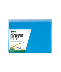 A4 Elastic Doc Folder Assorted