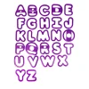 Alphabet Cookie Cutters Set 26pc 5 x 1.5cm