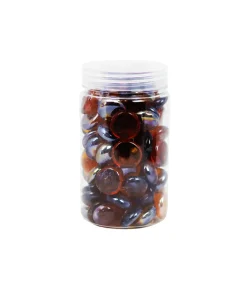 Amber Glass Gems 500g 17-19mm