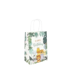 Animal Design Paper Bags 21cm 4pk