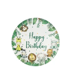 Animal Design Paper Plates 9in 12pk
