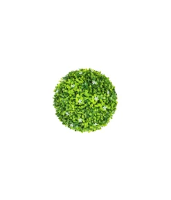 Artificial Grass Ball With Flowers 23cm
