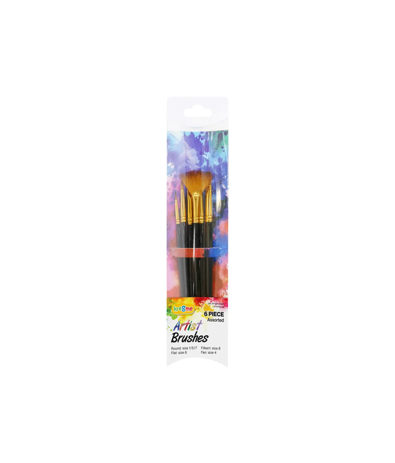Artist Brush Set Assorted 6pc