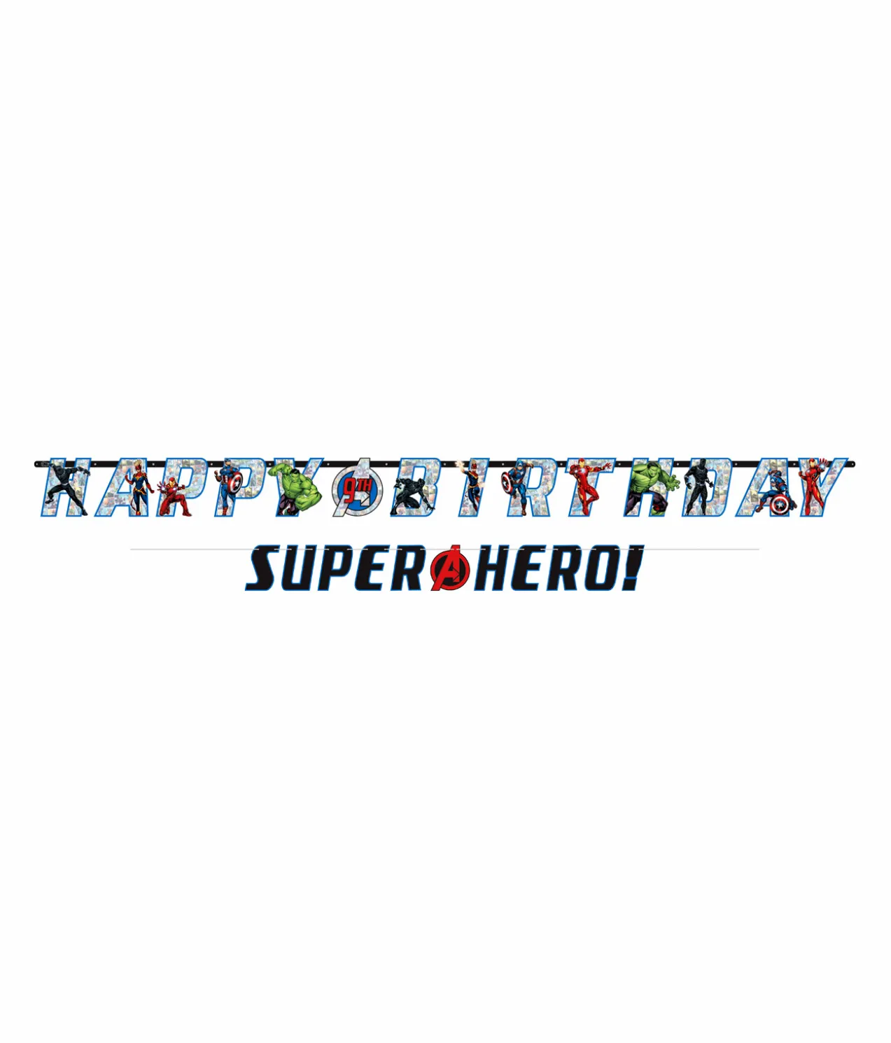 Avengers Jumbo Birthday Banner