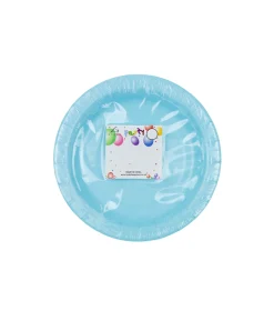Baby Blue Paper Plates 100pk 9in