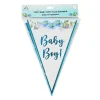 Baby Boy Hot Stamping Flag Banner 19X28cm 12pc