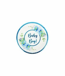 Baby Boy Paper Plates 7in 16pc