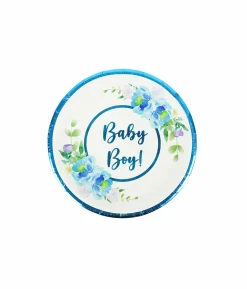 Baby Boy Paper Plates 9in 16pc