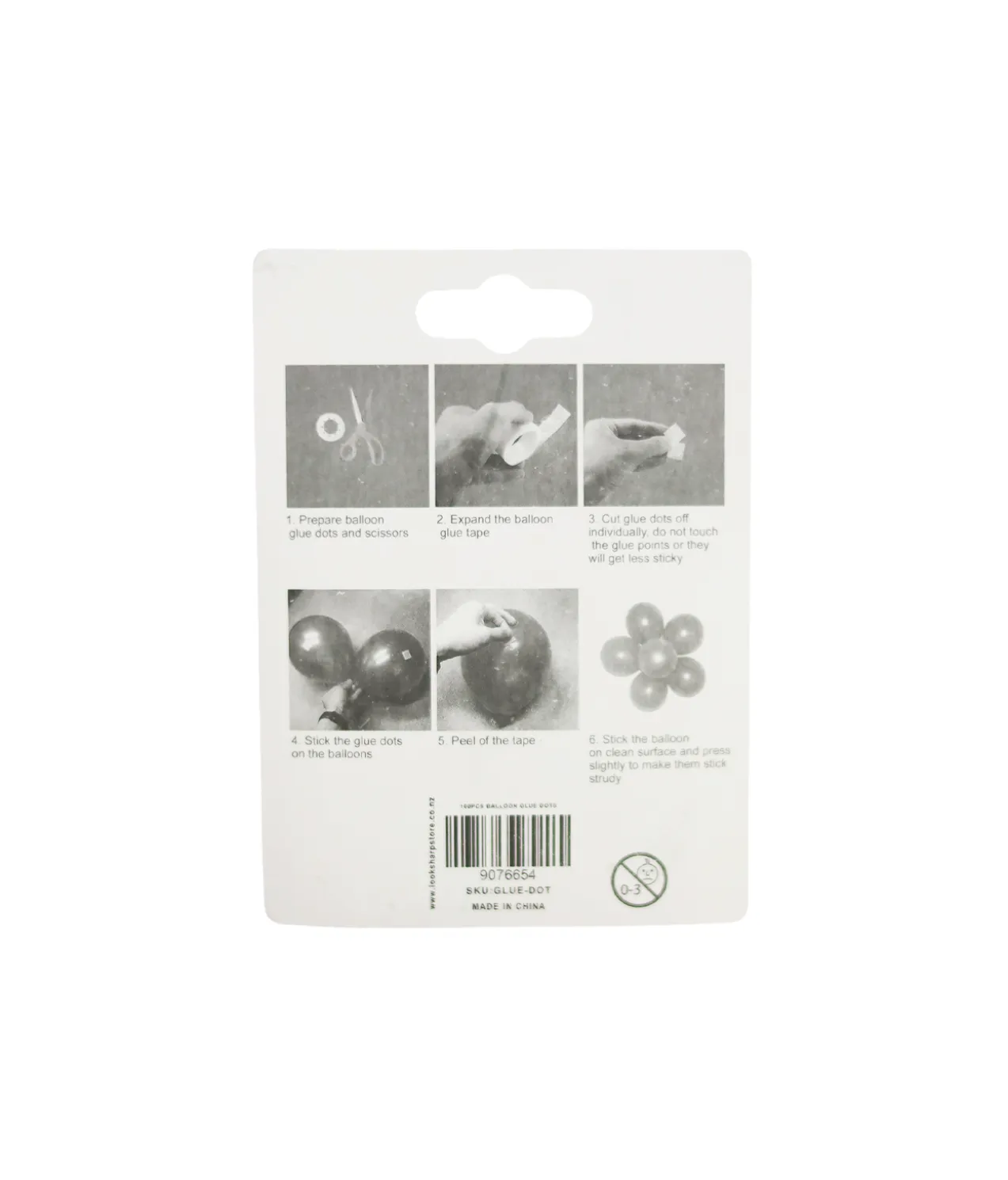 Balloon Glue Dots 100pc