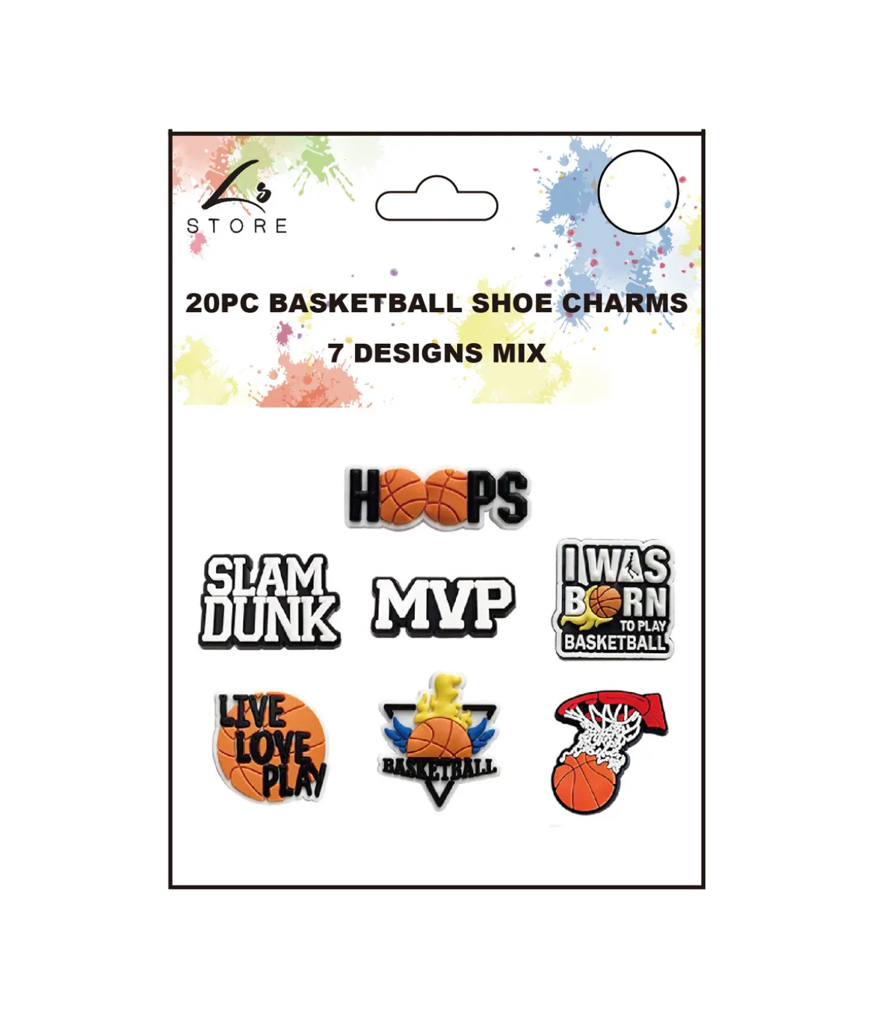 Basketball Shoe Charms 20pc