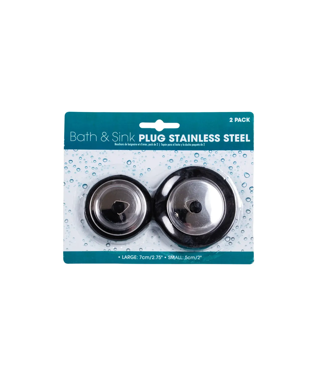 Bath And Sink Plugs 2pk