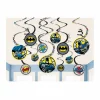 Batman Spiral Swirls Hanging Decorations 12pc