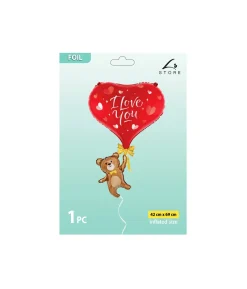 Bear With I love You Foil Balloon 42x69cm