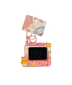 Bear Writing Board Keychain 8x7cm
