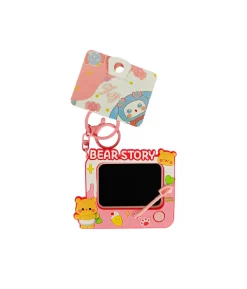 Bear Writing Board Keychain 8x7cm
