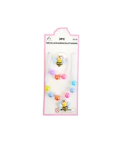 Bee Necklace & Bracelet & Ring Set