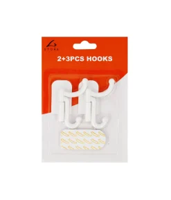 2 Big Hooks +3 Adhesive