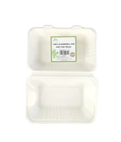 Biodegradable Clamshell 230x158x46mm 10pc