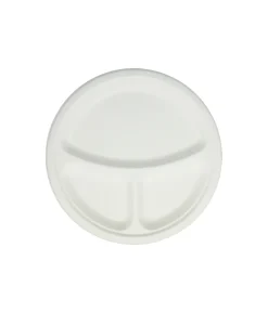 Biodegradable 3 Compartment Plate 10in 25pc