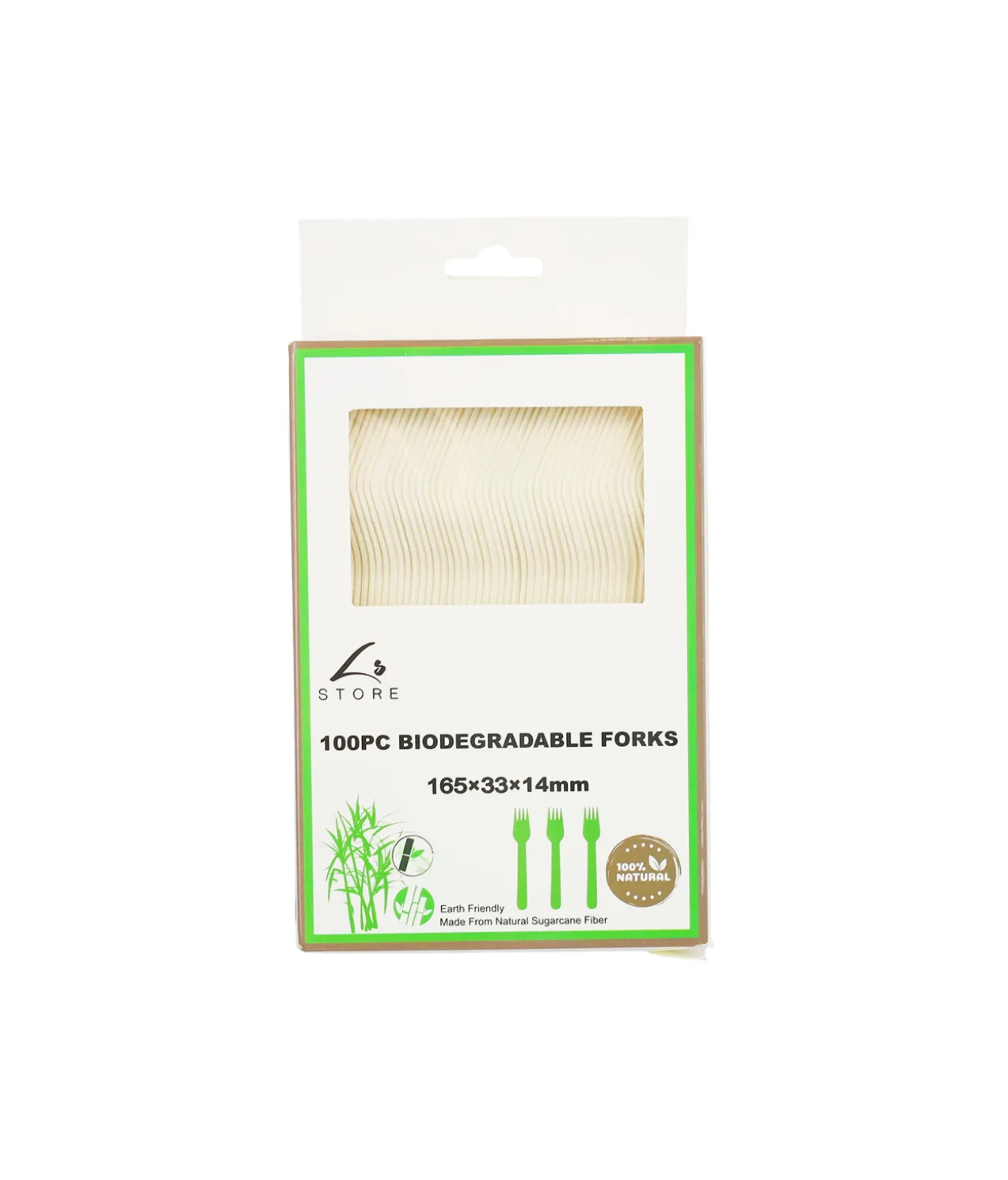 Biodegradable Forks 16.5cm 100pcs