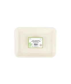 Biodegradable Tray 200x140x15mm 25pc