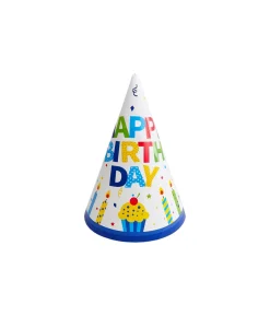 Birthday Boy Paper Hat 6inch 10pcs