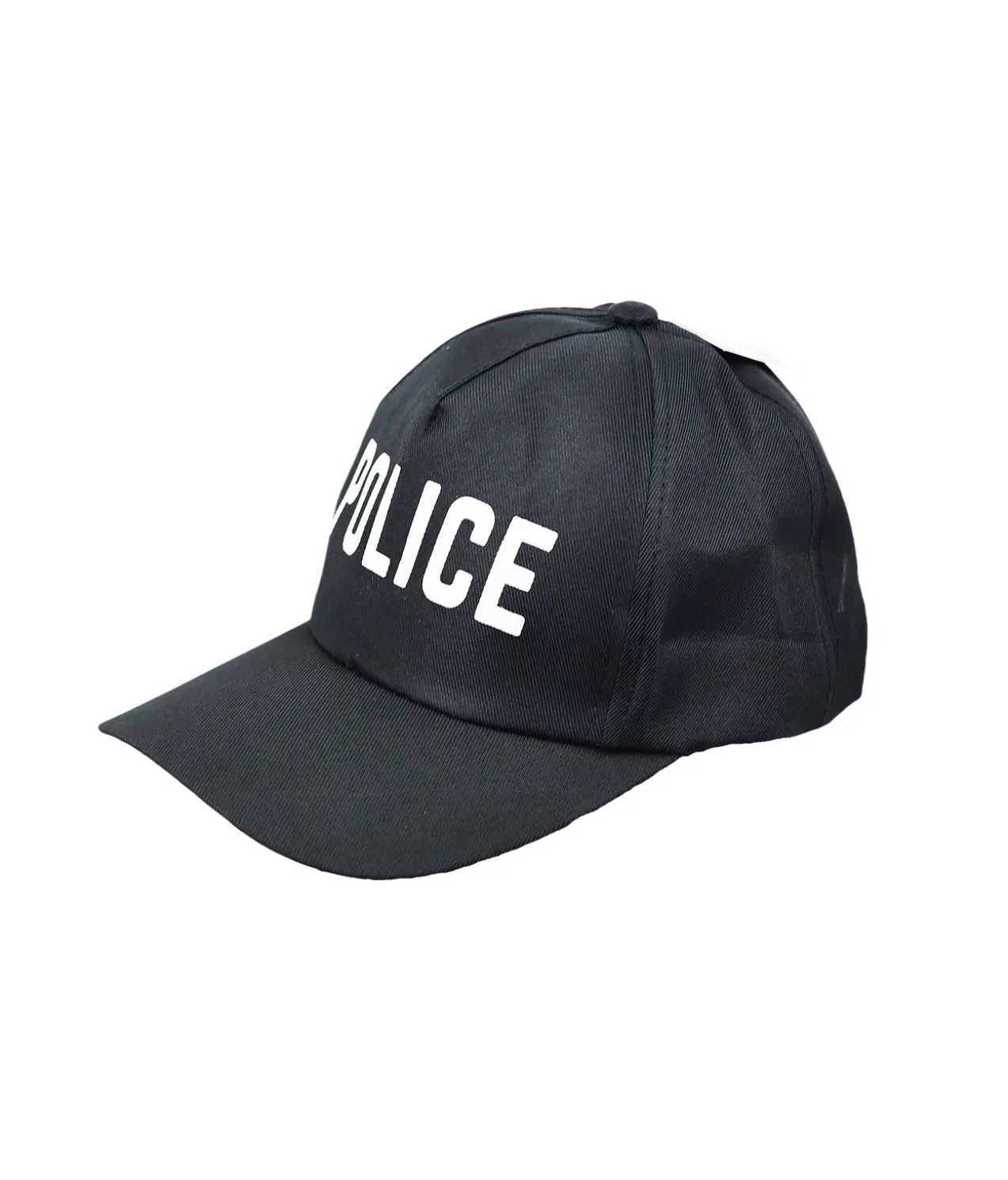 Black Adult Police Cap