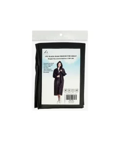 Black Adults Rain Poncho 100g