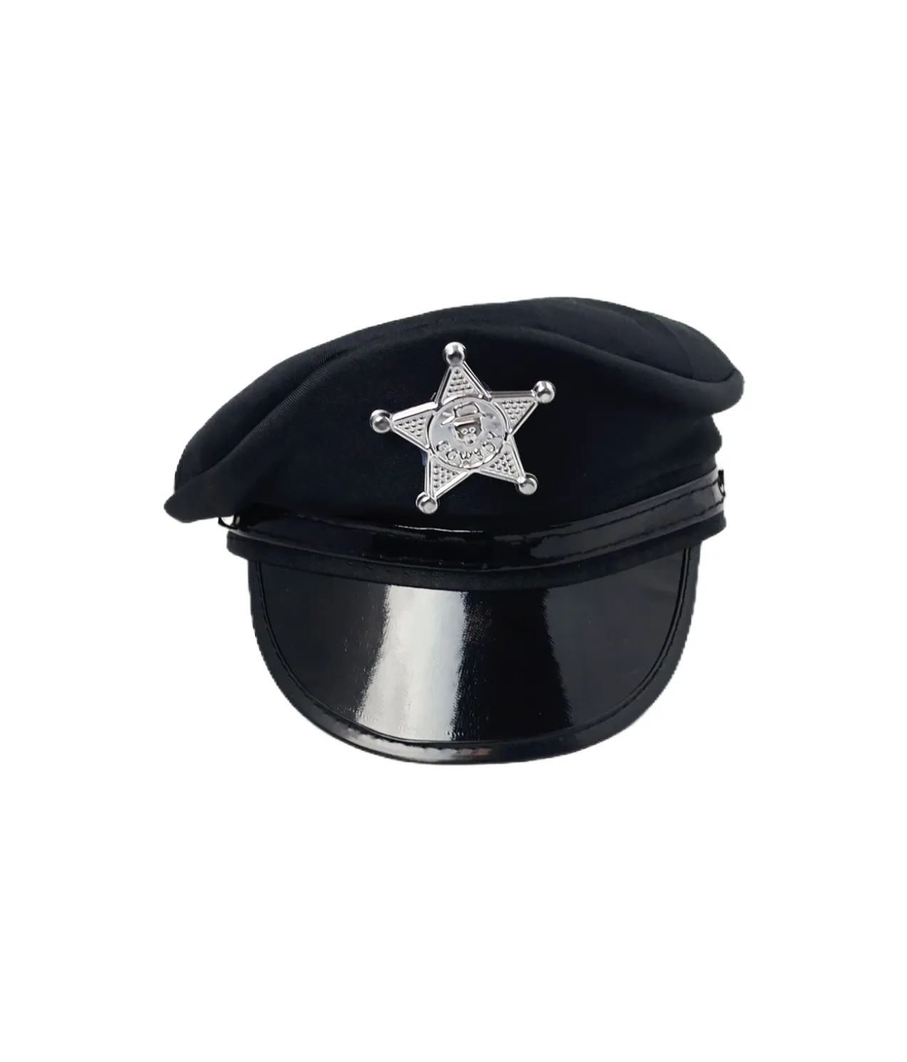 Black American Police Hat