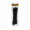 Black Chenille Stems 30cm