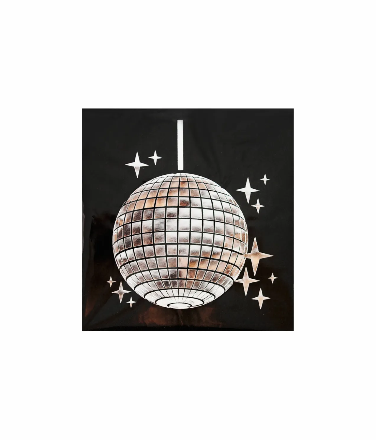 Black Disco Napkins 20pc