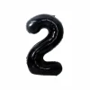 Black Foil Number Balloon 2