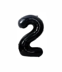 Black Foil Number Balloon 2