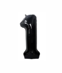 Black Foil Number Balloon 1