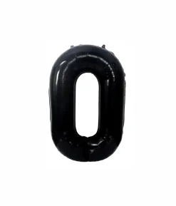 Black Foil Number Balloon 0