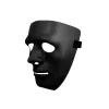 Black Full Face Plastic Mask