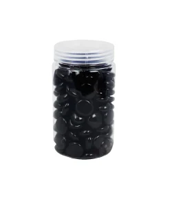Black Glass Gems 500g 17-19mm