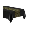 Black & Gold Tablecover 137x274cm