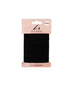 Black Hair Ties 30pk