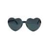 Black Heart Shape Party Glasses