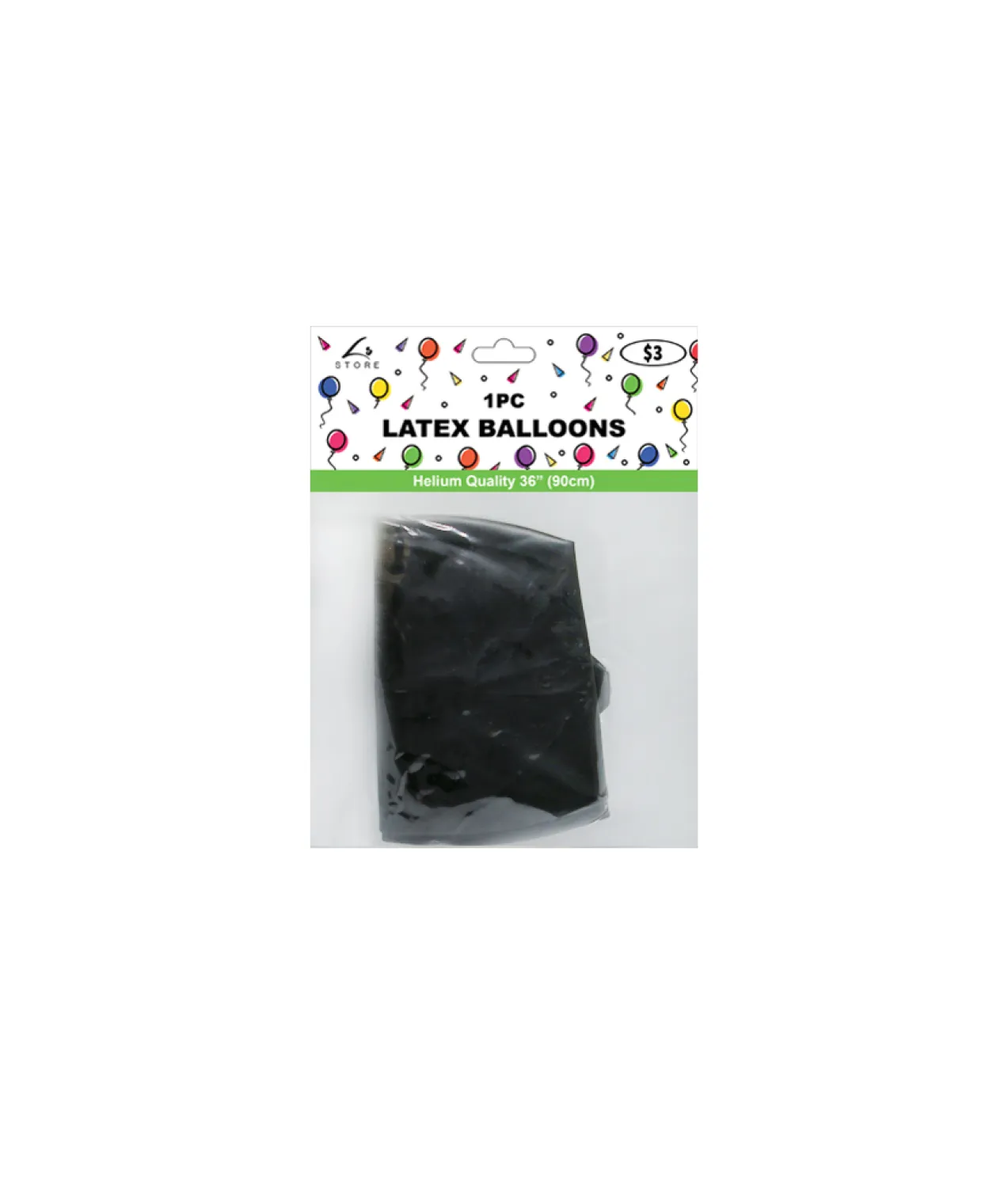 Black Latex Balloon 36inch 1pc