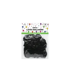 Black Latex Plain Balloons 5inch 50pk