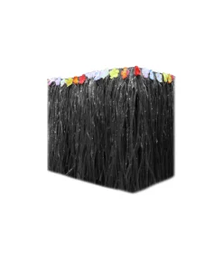 Black Luau Table Skirt 75x274cm