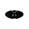 Black Melamine Chip & Dip Serving Plate 33.6cm