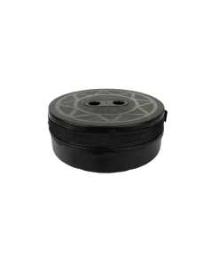 Black Outdoor Folding Stool 25×43.5cm