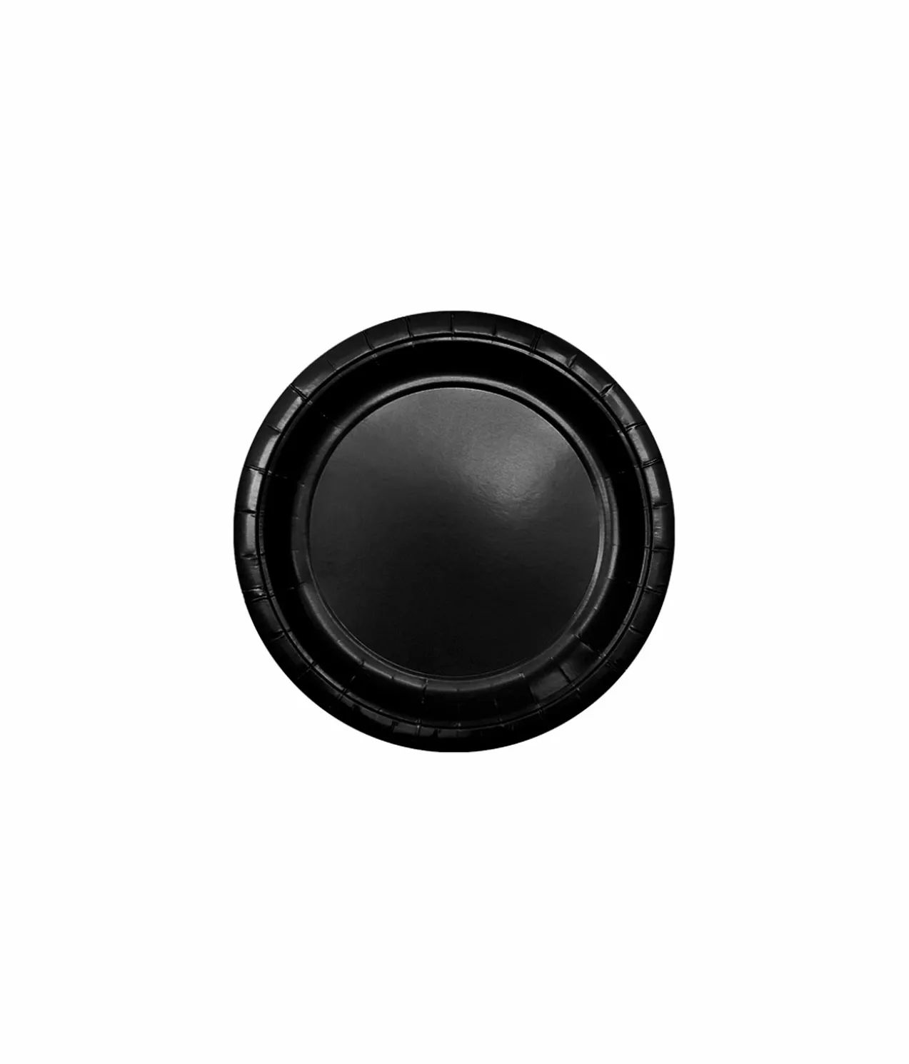 Black Paper Plates 20x7in