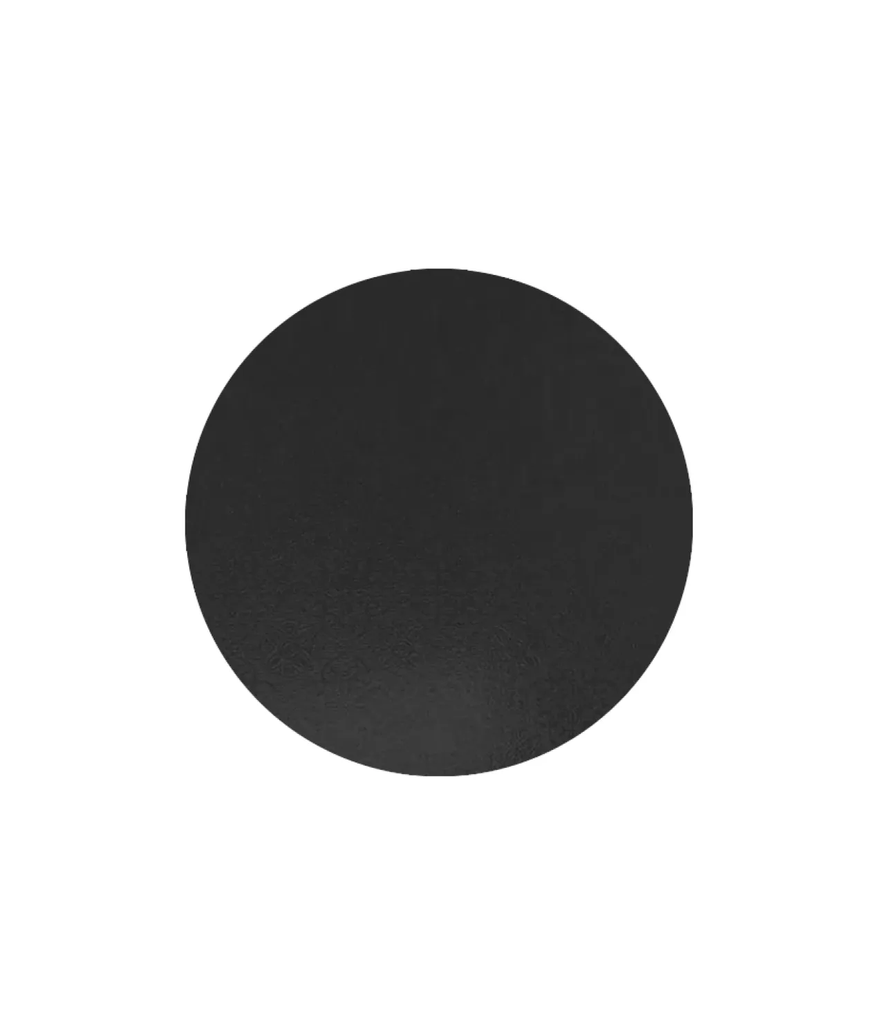 Black Round Masonite Cake Board 6in