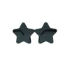 Black Solid Color Party Star Glasses