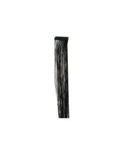Black Tinsel Hair Extension Clip 1pc