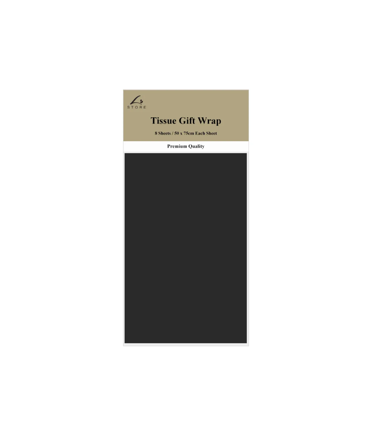 Black Tissue Paper 8pk